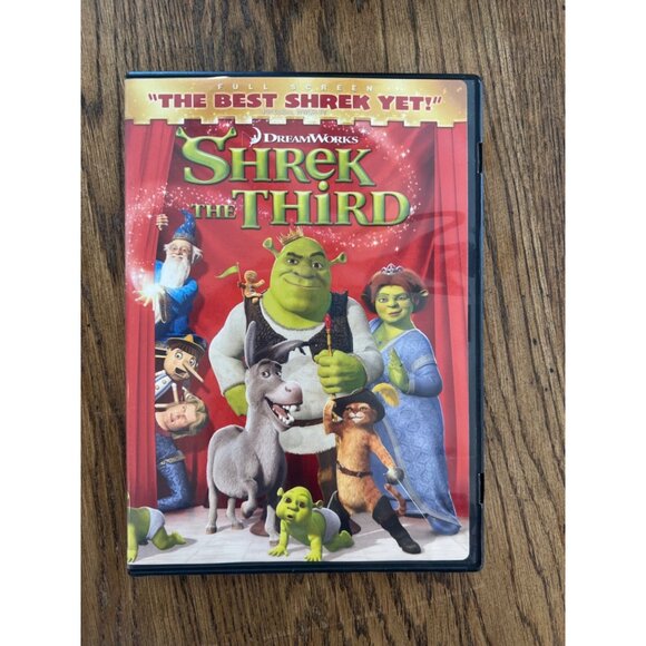 Shrek The Third DVD DreamWorks Full Screen Comedy 2007 PG Animation Family - Picture 1 of 4